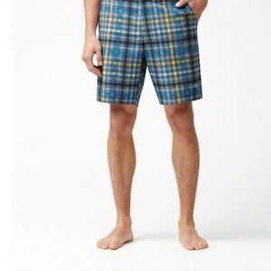 Tommy Bahama Mens Shorts Size 36 Island Active Multicolor Check Cayman Spectrum